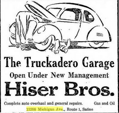Truckadero Garage (Hiser Bros) - Truckadero Garage Ad 1946 (newer photo)